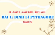 Công thức Định lí Pythagore, Pythagore đảo phát biểu như nào, Ví dụ? Toán 8 bài 1 c5cd1